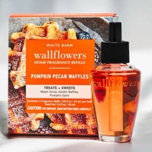 Bath & Body Works Wallflowers Refill Pumpkin Pecan Waffles Refills 2 Pack NWT